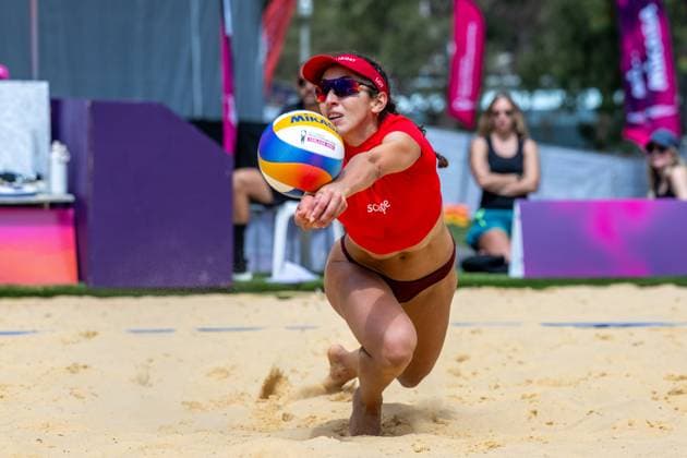Beach Volleyball World Championships Adelaide, Australia 15 11 2025 ADELAIDE, AUSTRALIA NOVEMBER 15 Melissa Humana Paredes Player 1, CAN during the Beach Volleyball World Championships at Adelaide on November 15, 2025 in Adelaide, Australia Copyright: xBEAUTIFULxSPORTS PeterxWeberx