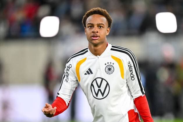 Assan Ouedraogo (Germany) Looks on during the FIFA World Cup, WM, Weltmeisterschaft, Fussball 2026 qualifier match between Luxembourg and Germany at Stade de Luxembourg on November 14, 2025 in Luxembourg, Luxembourg. (Photo by Harry Langer DeFodi Images) *** Assan Ouedraogo Germany Looks on during the FIFA World Cup 2026 qualifier match between Luxembourg and Germany at Stade de Luxembourg on November 14, 2025 in Luxembourg, Luxembourg Photo by Harry Langer DeFodi Images
