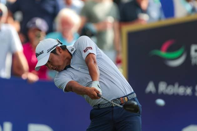 DUBAI, UNITED ARAB EMIRATES - 15.11.2025: Kazuma KOBORI (NZL) DP World Tour Championship Dubai at Jumeirah Golf Estates on November 15, 2025 in Dubai, United Arab Emirates.