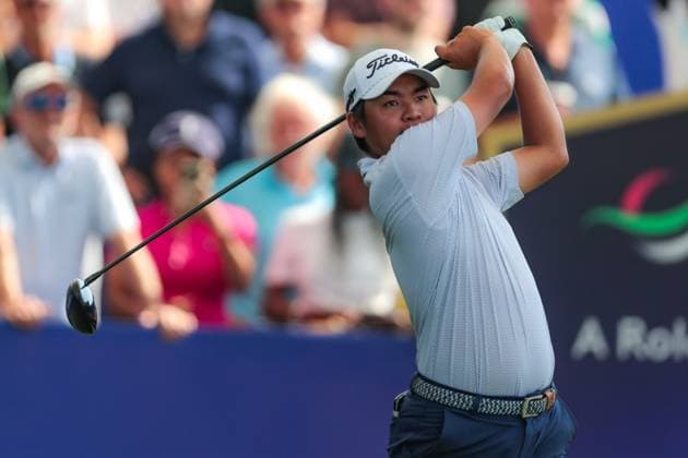DUBAI, UNITED ARAB EMIRATES - 15.11.2025: Kazuma KOBORI (NZL) DP World Tour Championship Dubai at Jumeirah Golf Estates on November 15, 2025 in Dubai, United Arab Emirates.