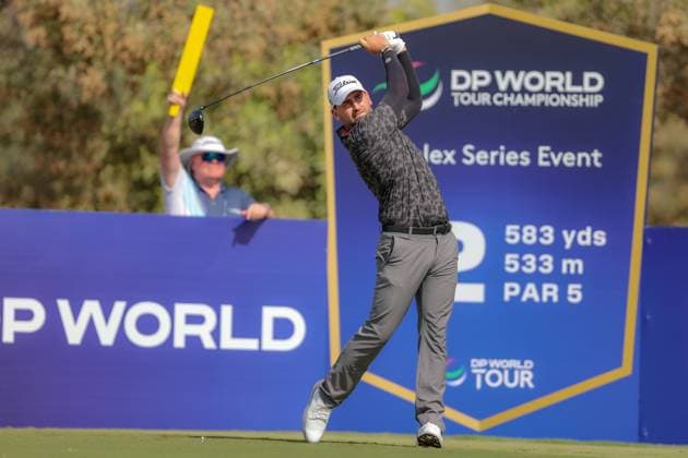 DUBAI, UNITED ARAB EMIRATES - 15.11.2025: Nicolai VON DELLINGSHAUSEN (GER) DP World Tour Championship Dubai at Jumeirah Golf Estates on November 15, 2025 in Dubai, United Arab Emirates.
