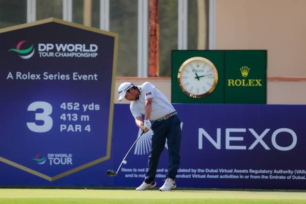 DUBAI, UNITED ARAB EMIRATES - 15.11.2025: Kazuma KOBORI (NZL) DP World Tour Championship Dubai at Jumeirah Golf Estates on November 15, 2025 in Dubai, United Arab Emirates.