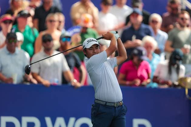 DUBAI, UNITED ARAB EMIRATES - 15.11.2025: Kazuma KOBORI (NZL) DP World Tour Championship Dubai at Jumeirah Golf Estates on November 15, 2025 in Dubai, United Arab Emirates.