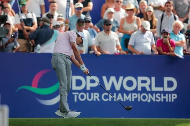 DUBAI, UNITED ARAB EMIRATES - 15.11.2025: Jacob Skov OLESEN (DEN) DP World Tour Championship Dubai at Jumeirah Golf Estates on November 15, 2025 in Dubai, United Arab Emirates.