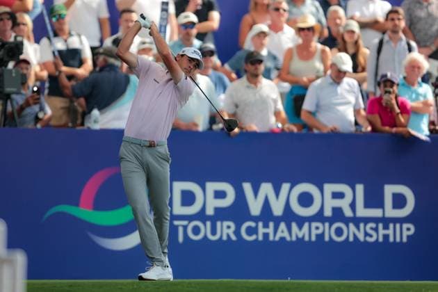 DUBAI, UNITED ARAB EMIRATES - 15.11.2025: Jacob Skov OLESEN (DEN) DP World Tour Championship Dubai at Jumeirah Golf Estates on November 15, 2025 in Dubai, United Arab Emirates.