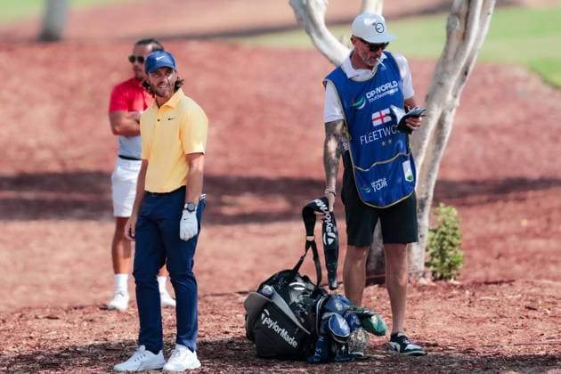 DUBAI, UNITED ARAB EMIRATES - 15.11.2025: Tommy FLEETWOOD (ENG) DP World Tour Championship Dubai at Jumeirah Golf Estates on November 15, 2025 in Dubai, United Arab Emirates.