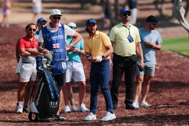 DUBAI, UNITED ARAB EMIRATES - 15.11.2025: Tommy FLEETWOOD (ENG) DP World Tour Championship Dubai at Jumeirah Golf Estates on November 15, 2025 in Dubai, United Arab Emirates.