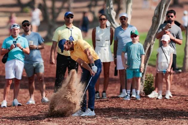 DUBAI, UNITED ARAB EMIRATES - 15.11.2025: Tommy FLEETWOOD (ENG) DP World Tour Championship Dubai at Jumeirah Golf Estates on November 15, 2025 in Dubai, United Arab Emirates.