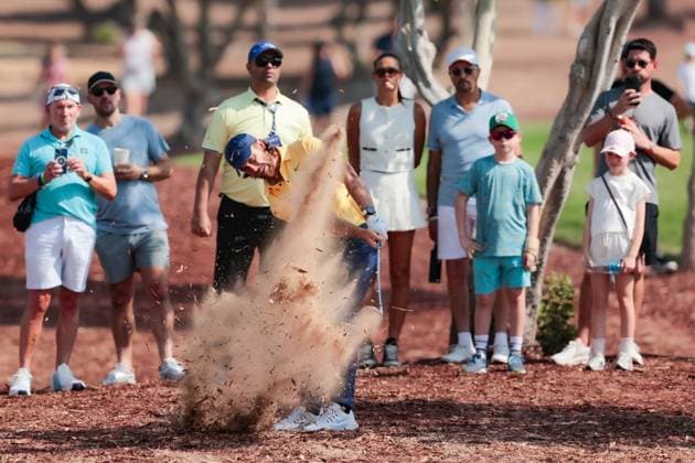 DUBAI, UNITED ARAB EMIRATES - 15.11.2025: Tommy FLEETWOOD (ENG) DP World Tour Championship Dubai at Jumeirah Golf Estates on November 15, 2025 in Dubai, United Arab Emirates.
