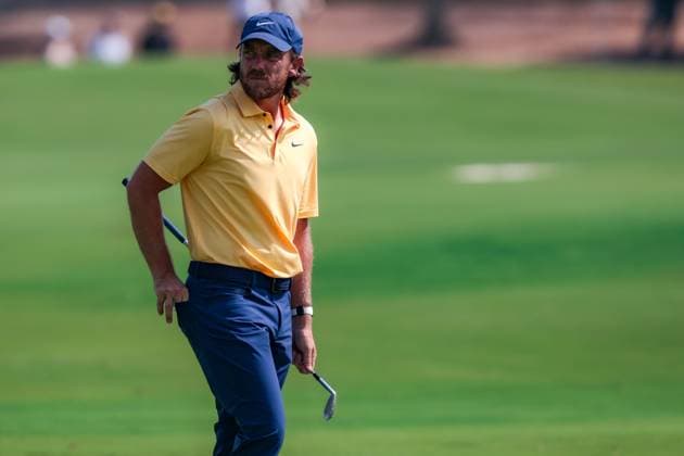 DUBAI, UNITED ARAB EMIRATES - 15.11.2025: Tommy FLEETWOOD (ENG) DP World Tour Championship Dubai at Jumeirah Golf Estates on November 15, 2025 in Dubai, United Arab Emirates.