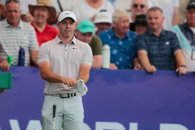 DUBAI, UNITED ARAB EMIRATES - 15.11.2025: Rory MCILROY (NIR) DP World Tour Championship Dubai at Jumeirah Golf Estates on November 15, 2025 in Dubai, United Arab Emirates.