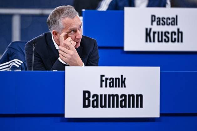 15 11 2025, Football, Test match, Season 2025 2026, General Meeting 2025 FC Schalke 04, Chief Sports Officer Frank Baumann FC Schalke 04 xRHR PHOTO YYx Copyright: KROEGER RHR-FOTOx RHR-FOTO YY