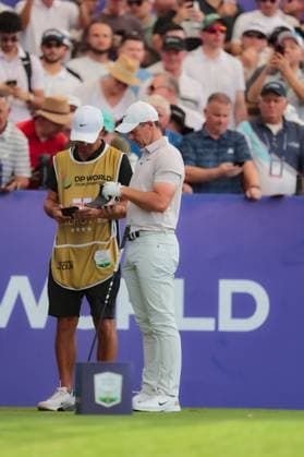 DUBAI, UNITED ARAB EMIRATES - 15.11.2025: Rory MCILROY (NIR) DP World Tour Championship Dubai at Jumeirah Golf Estates on November 15, 2025 in Dubai, United Arab Emirates.