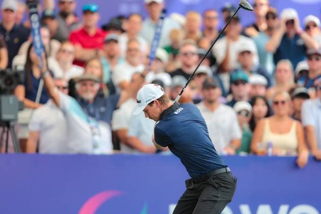 DUBAI, UNITED ARAB EMIRATES - 15.11.2025: Daniel HILLIER (NZL) DP World Tour Championship Dubai at Jumeirah Golf Estates on November 15, 2025 in Dubai, United Arab Emirates.