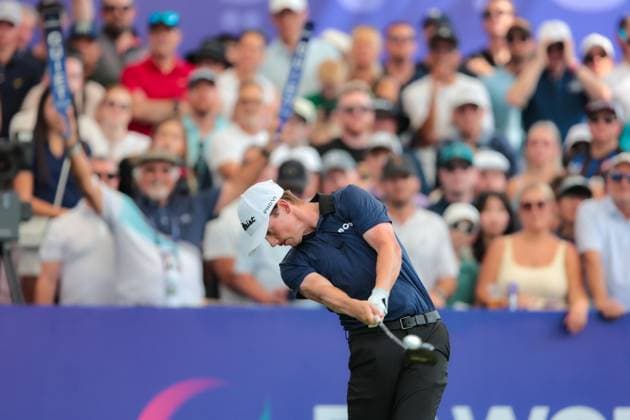 DUBAI, UNITED ARAB EMIRATES - 15.11.2025: Daniel HILLIER (NZL) DP World Tour Championship Dubai at Jumeirah Golf Estates on November 15, 2025 in Dubai, United Arab Emirates.