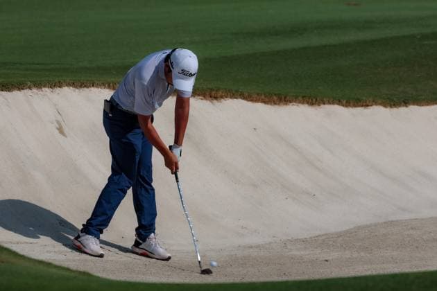 DUBAI, UNITED ARAB EMIRATES - 15.11.2025: Kazuma KOBORI (NZL) DP World Tour Championship Dubai at Jumeirah Golf Estates on November 15, 2025 in Dubai, United Arab Emirates.