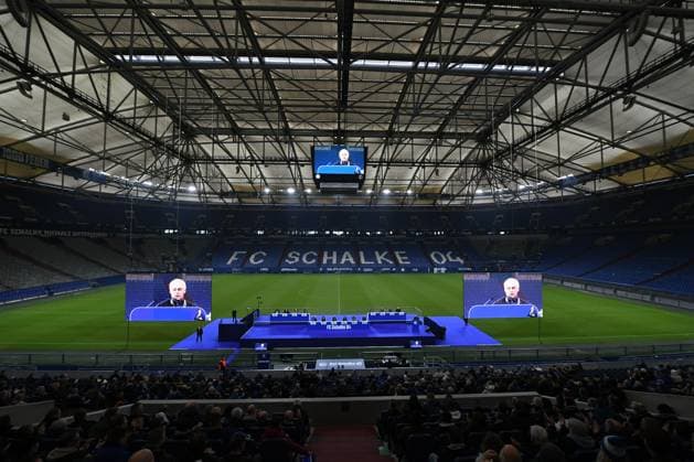 Soccer 2 Bundesliga General Meeting of FC Schalke 04 on 15 11 2025 in the Veltins Arena in Gelsenkirchen Interior view Interior view of the Veltins Arena during the General Meeting 2025 xRx