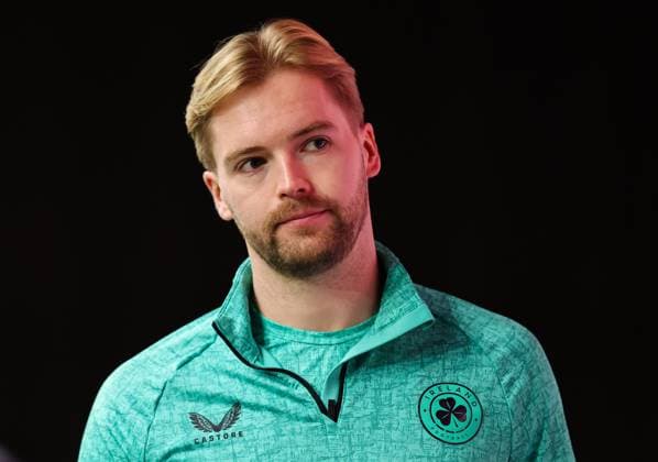 Republic of Ireland press conference, PK, Pressekonferenz Puskas ArÃ Caoimhin Kelleher 15 11 2025  Copyright: x INPHO RyanxByrnex RB1_6699