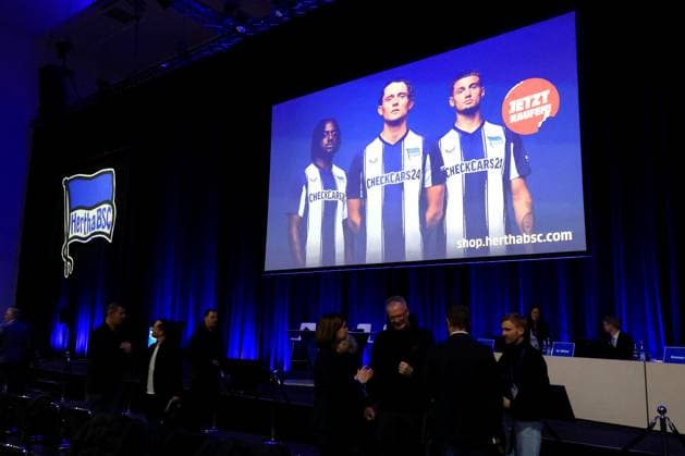 DEU, DFL, 2 FBL, Hertha BSC, Mitgliederversammlung, 15 11 2025, Messe Berlin, Berlin, DEU, DFL, 2 FBL, Hertha BSC, Mitgliederversammlung, im Bild Hertha Spielerkreis DFL regulations prohibit any use of Photographs as image sequences and or quasi video nordphotoxGmbHx xEngler nph00076