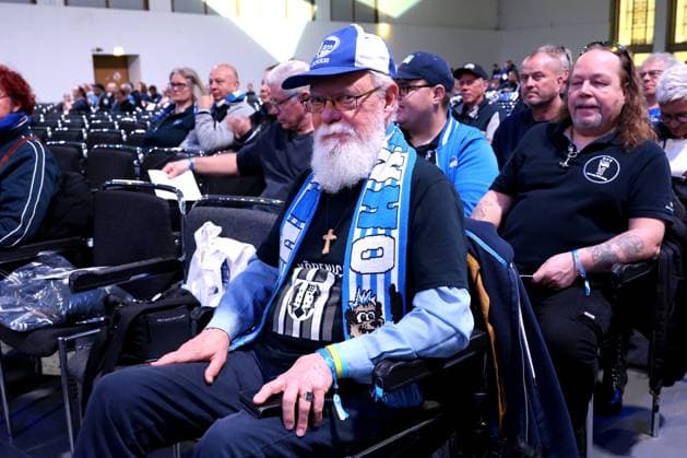 DEU, DFL, 2 FBL, Hertha BSC, General Meeting, 15 11 2025, Messe Berlin, Berlin, DEU, DFL, 2 FBL, Hertha BSC, General Meeting, im Bild Hertha BSC Fans, Mitglieder DFL regulations prohibit any use of Photographs as image sequences and or quasi video nordphotoxGmbHx xEngler nph00076