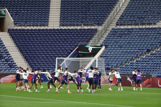 National Portugal team during the training ahead of the match between Portugal and Armenia, valid for qualification for the World Cup 2026 at Estadio do Drag‹o on 15 November 2026 Porto Estadio do Dragao Porto Portugal Copyright: xIMAGOx xPRIMExSPORTSxIMAGESx xFILIPExOLIVEIRAx