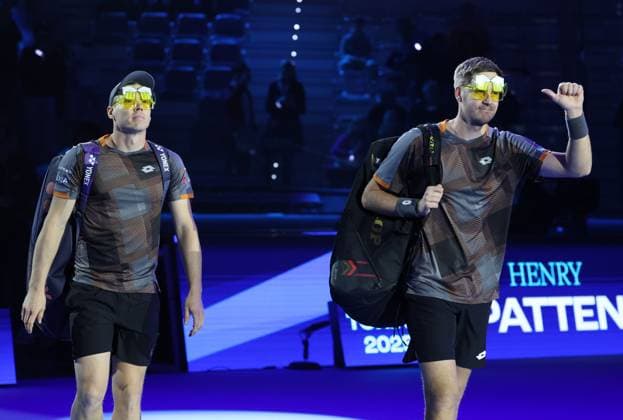 Tennis, ATP, Tennis Herren FINALS 2025 Harri Heliovaara (FIN), Henry Patten (GBR), Turin, Italy, November 15, 2025. Photo Felice Calabro  Copyright: xFelicexCalabro x xipa-agency.netx xFELICExCALABRO x IPA_Agency_IPA67978362