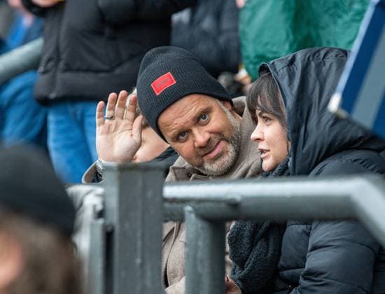 Football, Men, Season 2025 2026, Brandenburg State Cup quarter-finals, SV Babelsberg 03 FC Energie Cottbus, President Sebastian Lemke Energie Cottbus in the stands, 15 11 2025, Copyright: xSebastianxRäppold MatthiasxKochx