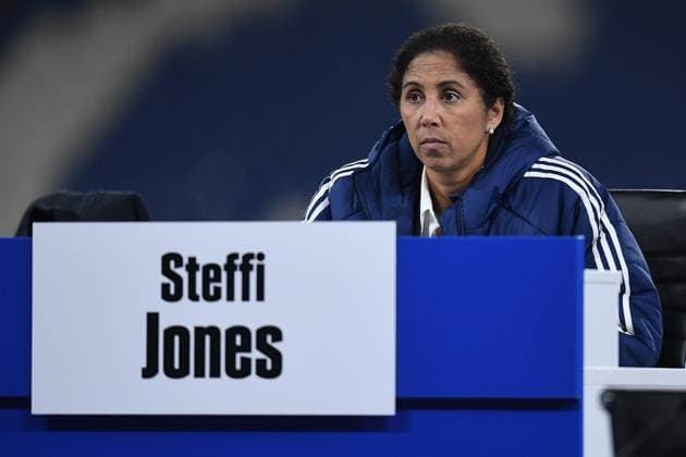 Soccer 2 Bundesliga General Meeting of FC Schalke 04 on 15 11 2025 in the Veltins Arena in Gelsenkirchen Steffi Jones Supervisory Board Schalke xRx