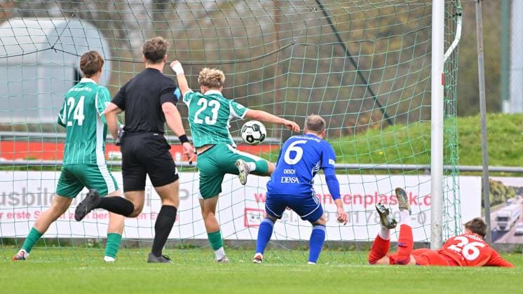 15 11 2025 Soccer Season 2025 2026 Regionalliga Bayern 18 Matchday SpVgg Greuther Fürth Fuerth II U23 Kleeblatt SV Viktoria Aschaffenburg SVA Mezi xmexzix Max Meyer 23, SpVgg Greuther Fürth II scores Goal Goal Shot to 1 0