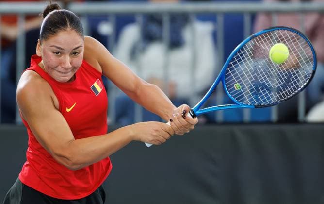Tennis, Billie Jean King Cup, Playoffs, Belgium - Turkey