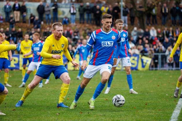 Paul Stock Rostock GER, Penzliner SV vs FC Hansa Rostock, Football, Men, State Cup Lübzer Pilscup, Round of 16, Season 2025 2026, 15 11 2025 Penzlin Data Experts Sportpark Mecklenburg Vorpommern Germany