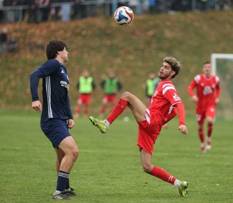 151125 Halle Saale Saxony Anhalt Leuna Chemie Stadion Sport Football Hallescher FC Halle HFC Regionalliga Nordost 4 Liga Männer Season 2025 2026 Landespokal Turbine Halle HFC Zießnitz Serhat Polat Hallescher FC