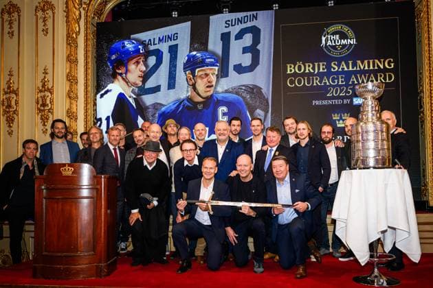 Ice hockey, Mats Sundin is honoured with the Börje Salming Courage Award