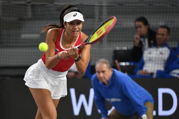Tennis, Billie Jean King Cup, Playoffs, Croatia - Colombia