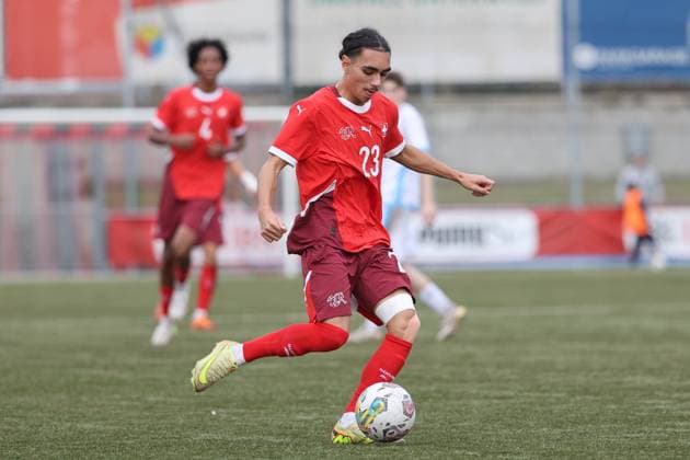 U19 Switzerland San Marino David Da Silva Switzerland 15 11 2025 Stadion Esp Baden AG, SWITZERLAND, Season 2025 2026 Men Football UEFA U19 European Championship Qualification Switzerland San Marino David Da Silva Switzerland