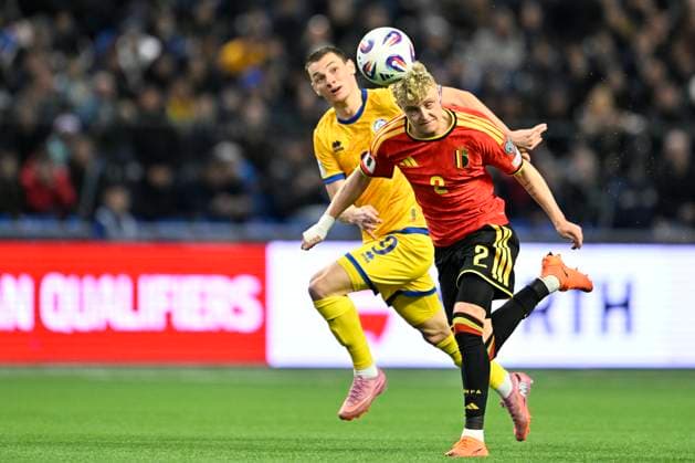 Kazakhstan v Belgium - FIFA World Cup, WM, Weltmeisterschaft, Fussball 2026 UEFA Qualifiers NUR-SULTAN, KAZAKHSTAN - NOVEMBER 15 : Seys Joaquin defender of Belgium in action during the FIFA World Cup 2026 UEFA European Qualifiers group J match between Kazakhstan and Belgium on November 15, 2025 in Nur-Sultan, Kazakhstan, 15 11 2025 Nur-Sultan Kazakhstan  Copyright: xJanxDexMeuleneirx