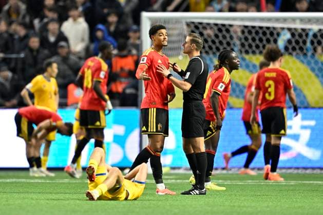 Kazakhstan v Belgium - FIFA World Cup, WM, Weltmeisterschaft, Fussball 2026 UEFA Qualifiers NUR-SULTAN, KAZAKHSTAN - NOVEMBER 15 : De Winter Koni defender of Belgium during the FIFA World Cup 2026 UEFA European Qualifiers group J match between Kazakhstan and Belgium on November 15, 2025 in Nur-Sultan, Kazakhstan, 15 11 2025 Nur-Sultan Kazakhstan  Copyright: xJanxDexMeuleneirx
