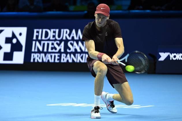Foto IPP Massimo Rana Torino 15-11-2025 Tennis ATP, Tennis Herren Finals 2025 nella foto jannik sinner Italy Photo Press - World Copyright italy ITALY  Copyright: xR4924_italyphotopressx
