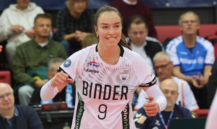 Stuttgart , Volleyball Bundesliga Allianz MTV Stuttgart vs Binder Blaubären Flacht , Sara Marjanovic Flacht