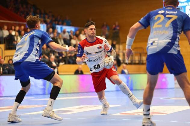 Csaba Leimeter Balingen TV Grosswallstadt HBW Balingen Weilstetten, Handball, 2 Bundesliga, 15 11 2025 TV Grosswallstadt HBW Balingen Weilstetten, Handball, 2 Bundesliga, 15 11 2025 Elsenfeld Copyright: xEibner-Pressefotox EP_RWS