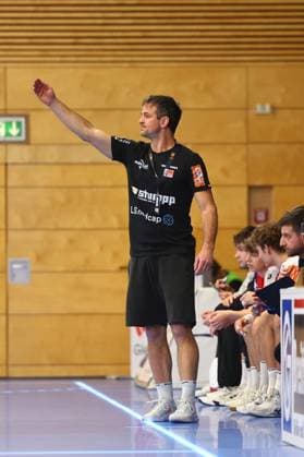 Coach Matthias Flohr Balingen TV Grosswallstadt HBW Balingen Weilstetten, Handball, 2 Bundesliga, 15 11 2025 TV Grosswallstadt HBW Balingen Weilstetten, Handball, 2 Bundesliga, 15 11 2025 Elsenfeld Copyright: xEibner-Pressefotox EP_RWS