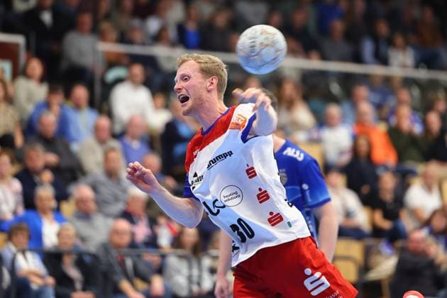 Goal shot by Sascha Pfattheicher Balingen TV Grosswallstadt HBW Balingen Weilstetten, Handball, 2 Bundesliga, 15 11 2025 TV Grosswallstadt HBW Balingen Weilstetten, Handball, 2 Bundesliga, 15 11 2025 Elsenfeld Copyright: xEibner-Pressefotox EP_RWS