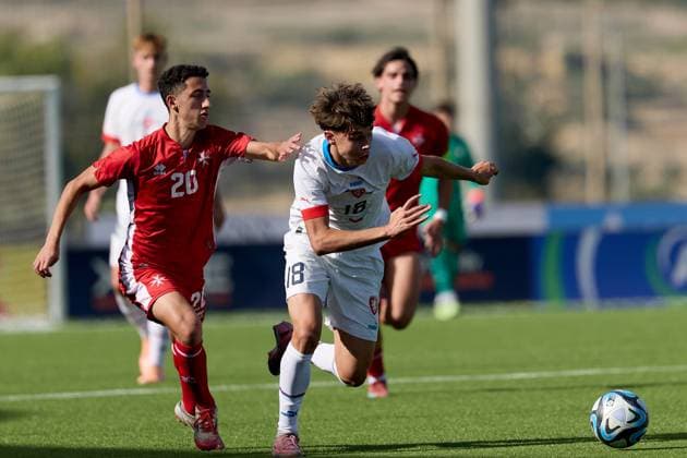 Football, U19 European Championship Qualifier, Malta - Czech Republic