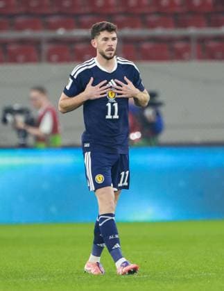Connor Barron of Scotland looks dejected after the opening goal scored by Tasos Bakasetas of Greece Greece v Scotland, FIFA 2026 World Cup Qualifying, Group C, Football, Georgios Karaiskakis Stadium, Athens, Greece - 15 Nov 2025Athens Georgios Karaiskakis Stadium Greece EDITORIAL USE ONLY No use with unauthorised audio, video, data, fixture lists, club league logos or live services. Online in-match use limited to 120 images, no video emulation. No use in betting, games or single club league player publications. Copyright: xNikolaxKrstic Shutterstockx 15786160bb