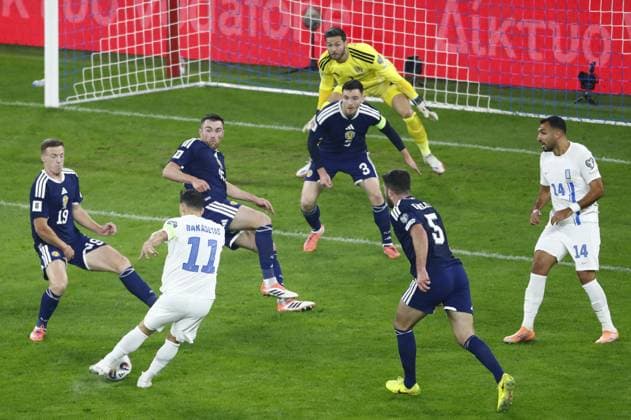 Football, World Cup Qualifier, Greece - Scotland