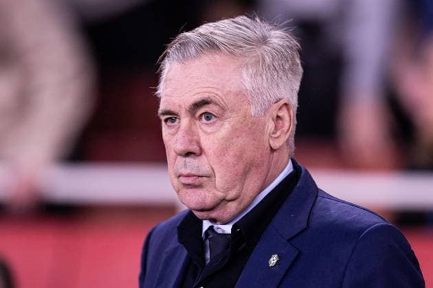 Brazil v Senegal: International Friendly, Länderspiel, Nationalmannschaft LONDON,UK - NOVEMBER 15: Brazilian player Carlo Ancelotti looks on during the international friendly match between Brazil and Senegal at Emirates Stadium on November 15, 2025 in London, UK, UK. (Photo by Victor Monteiro PxImages) London, UK Emirates Stadium London,UK UK Copyright: xVictorxMonteirox
