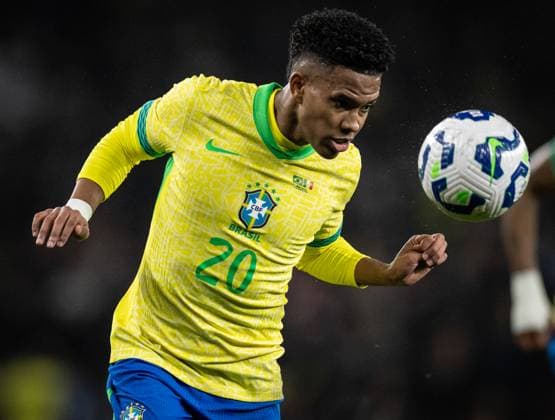 Brazil x Senegal Estevao in action during game against Senegal at Emirates stadium in London, UK, today November 15, 2024. Copyright: xx 0L3A1232