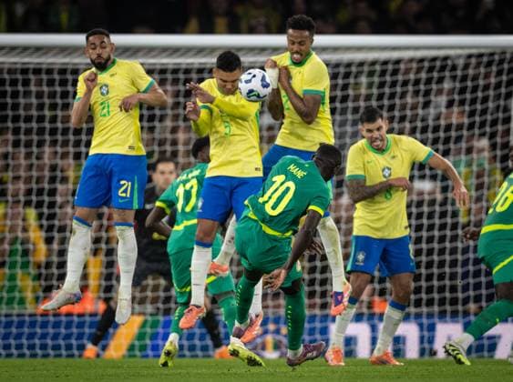 Brazil x Senegal Brasil in action during game against Senegal at Emirates stadium in London, UK, today November 15, 2024. Copyright: xx 0L3A1311