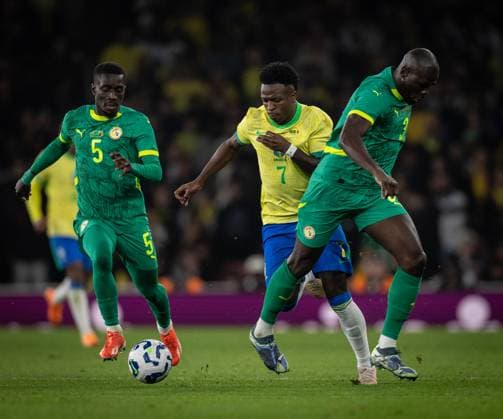 Brazil x Senegal Vini Jr in action during game against Senegal at Emirates stadium in London, UK, today November 15, 2024. Copyright: xx 0L3A1388