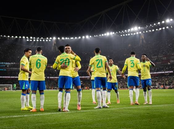 Brazil x Senegal Brasil in action during game against Senegal at Emirates stadium in London, UK, today November 15, 2024. Copyright: xx 5H5A3574